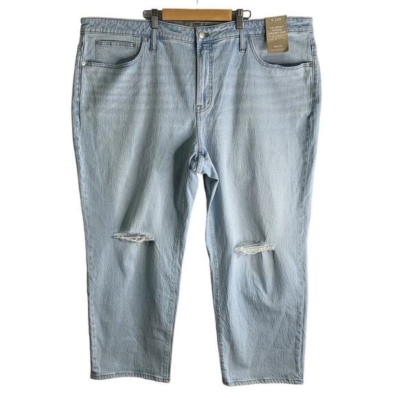 Madewell Plus Perfect Vintage Straight Jeans Womens 24W Distressed NWT $138 - Picture 7 of 16